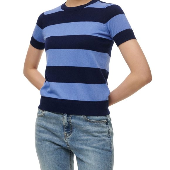 Lauren Ralph Lauren Sweaters - Ralph Lauren Wide Striped Knit Short Sleeve Sweater Size Medium